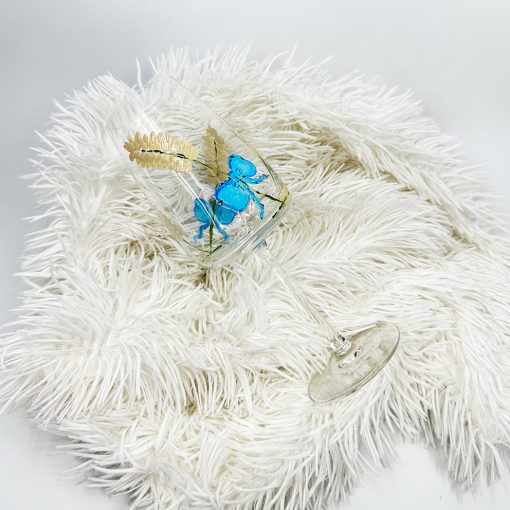 Pennello Art - Kézzel festett Boros Pohár- Búzakalász 