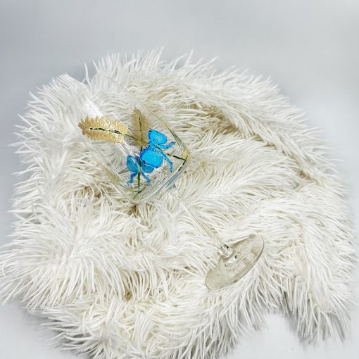 Pennello Art - Kézzel festett Boros Pohár- Búzakalász 